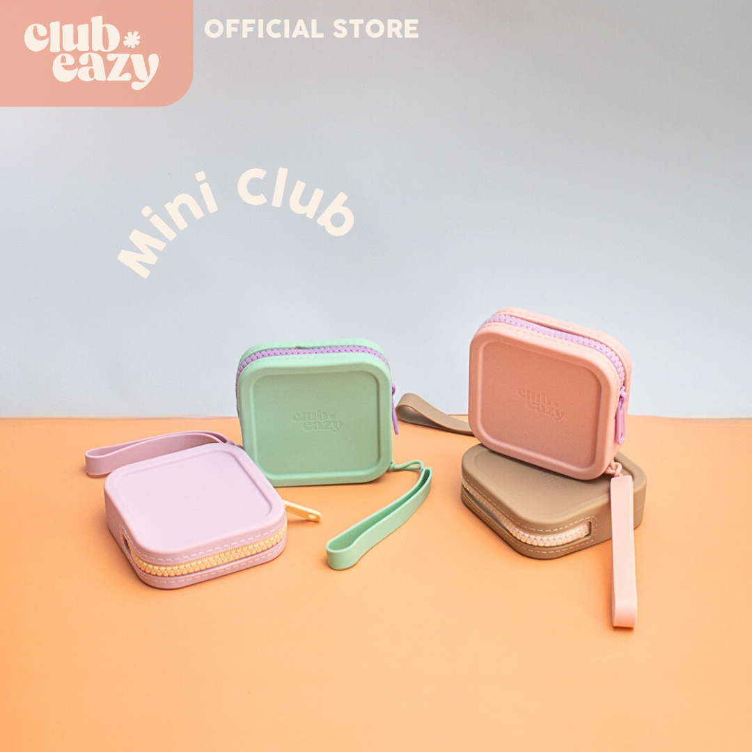 Silicone Pouch Coin Purse & Storage Bag with Strap