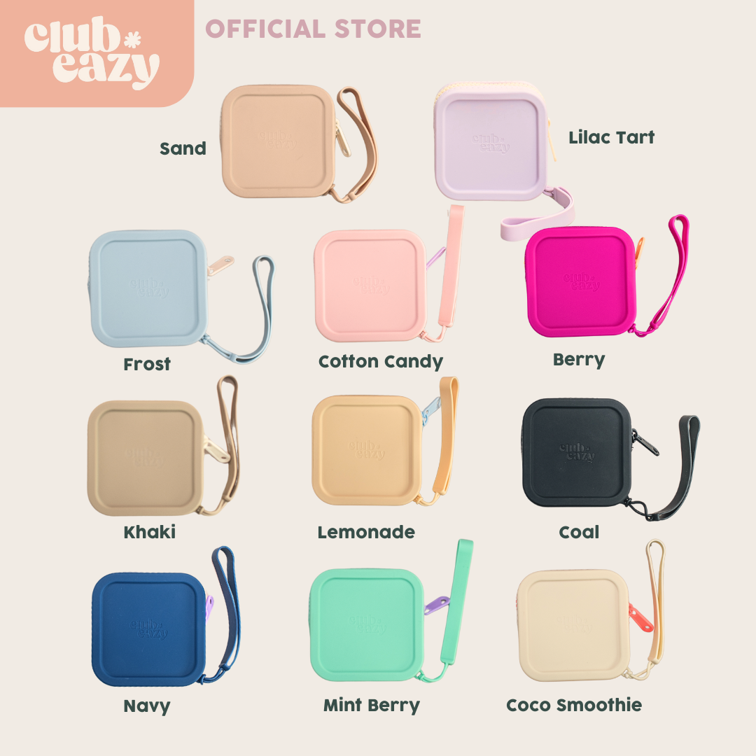 Silicone Pouch Coin Purse & Storage Bag with Strap