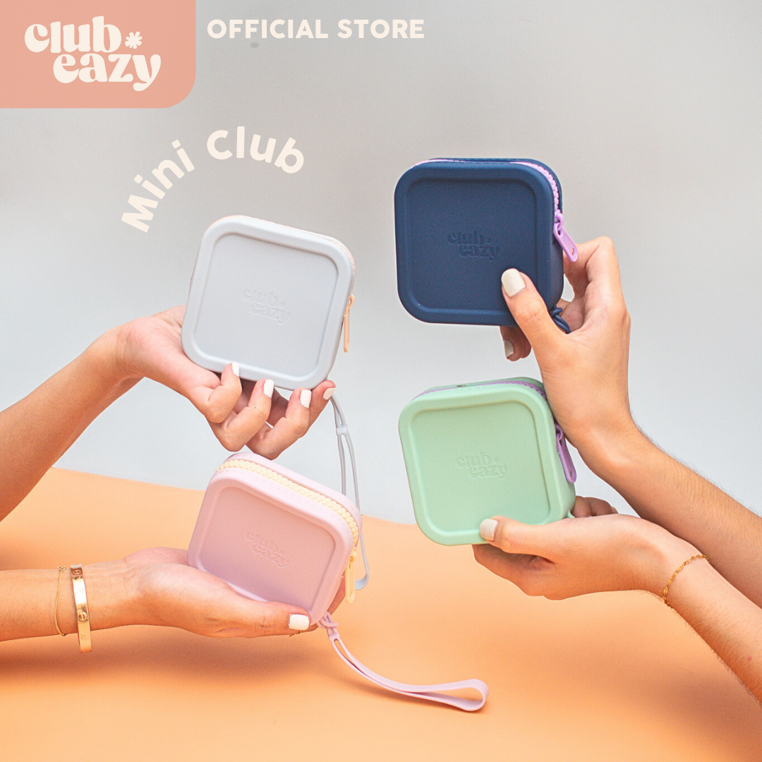 Silicone Pouch Coin Purse & Storage Bag with Strap