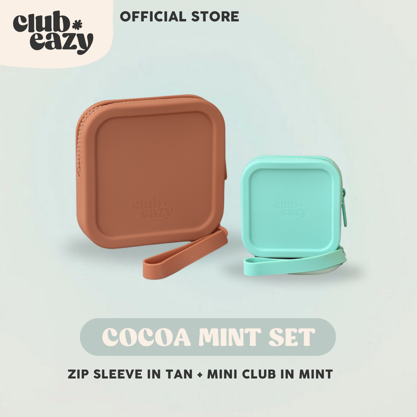 Easy Peasy Set B (Set of 2) (Zip Sleeve + Mini Club Square)