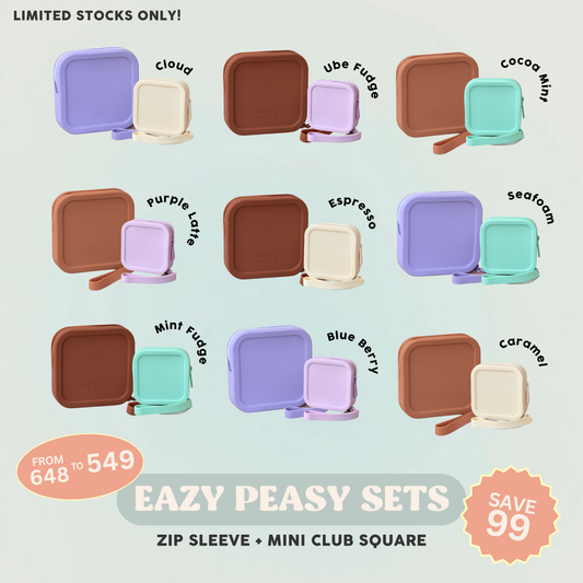 Easy Peasy Set B (Set of 2) (Zip Sleeve + Mini Club Square)