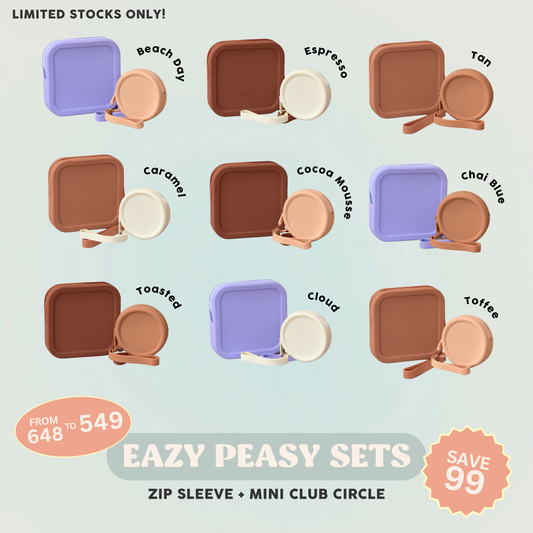 Easy Peasy Set A (Set of 2) (Zip Sleeve + Mini Club Circle)